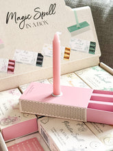Load image into Gallery viewer, 3 Magic Spell Candles in a Box | Love Spell | Happiness Spell | Protection Spell | Luck Spell