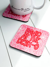 Load image into Gallery viewer, ‘Panic At The Desk-O’ Coaster