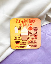 Load image into Gallery viewer, Pumpkin Spice Latte Coaster
