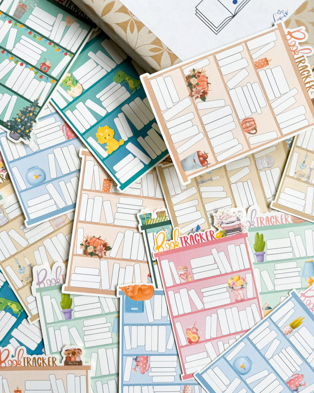 Book Tracker Sticker | Reading tracker for Kindles, planners and journals