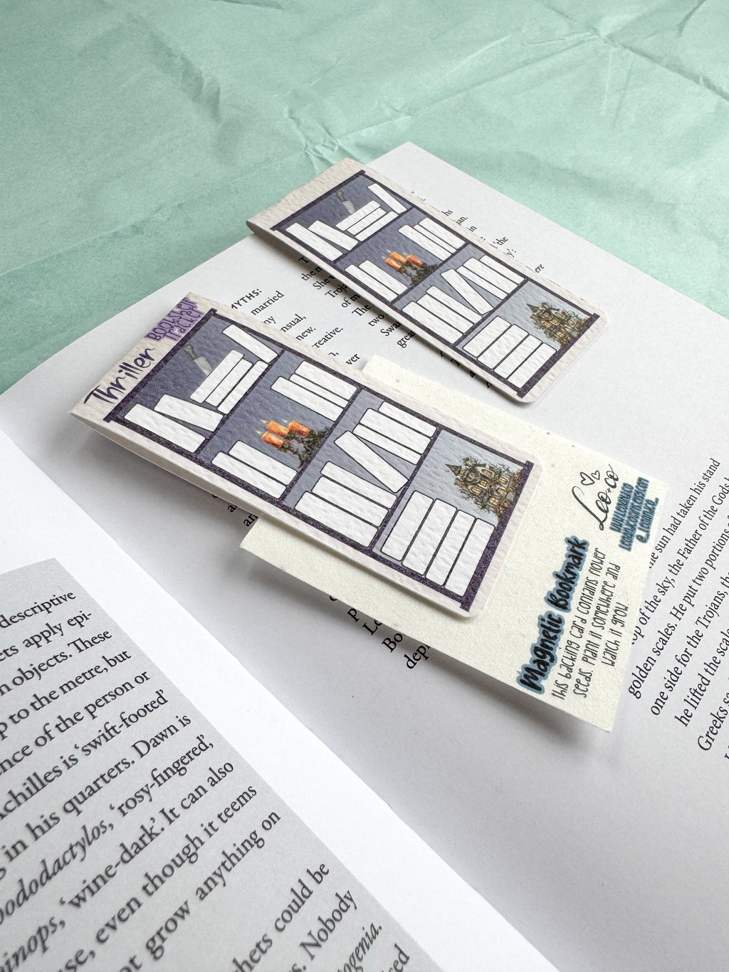 Magnetic Bookshelf Tracker Bookmark - Thriller Genre
