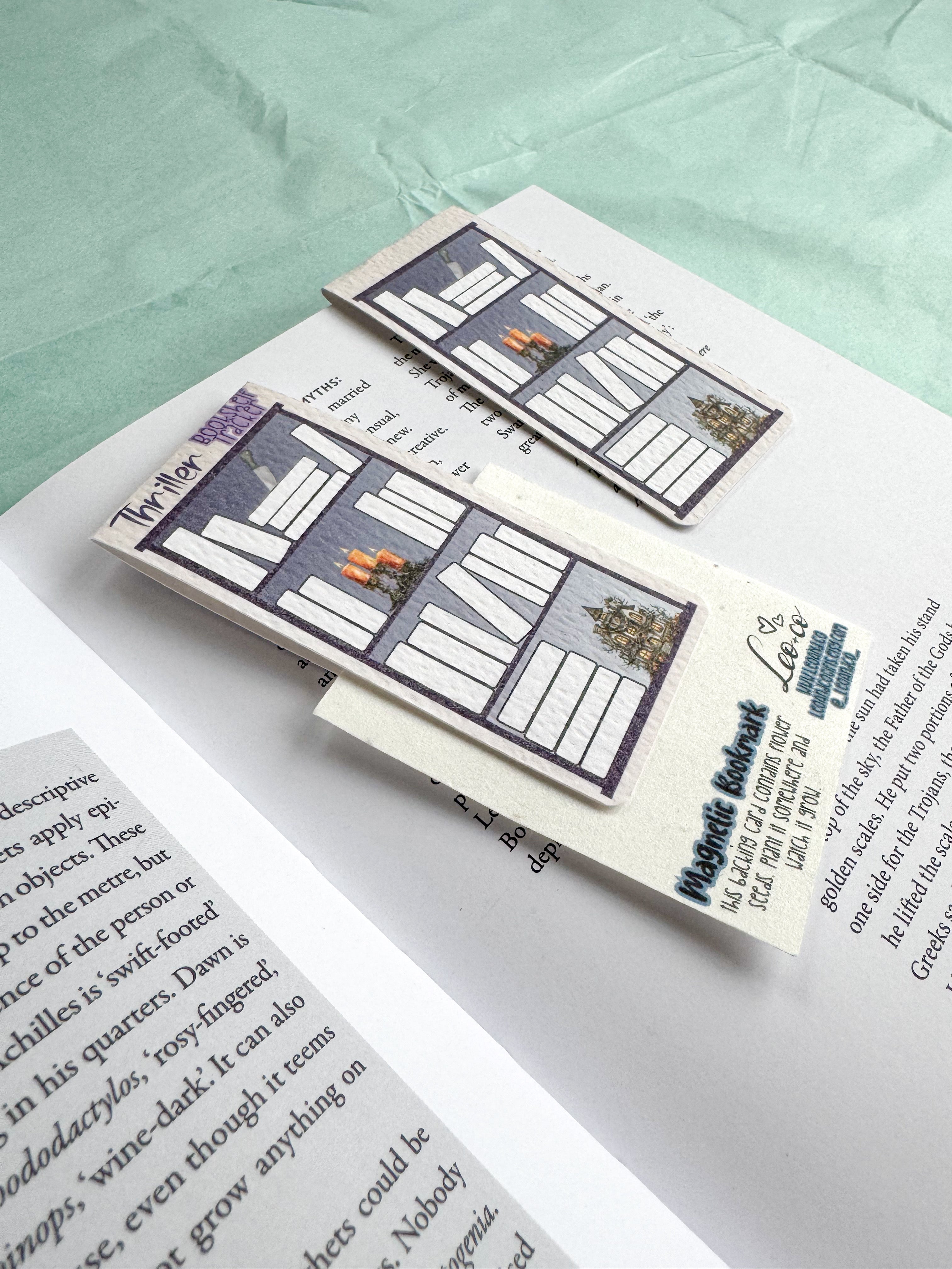 Magnetic Bookshelf Tracker Bookmark - Thriller Genre