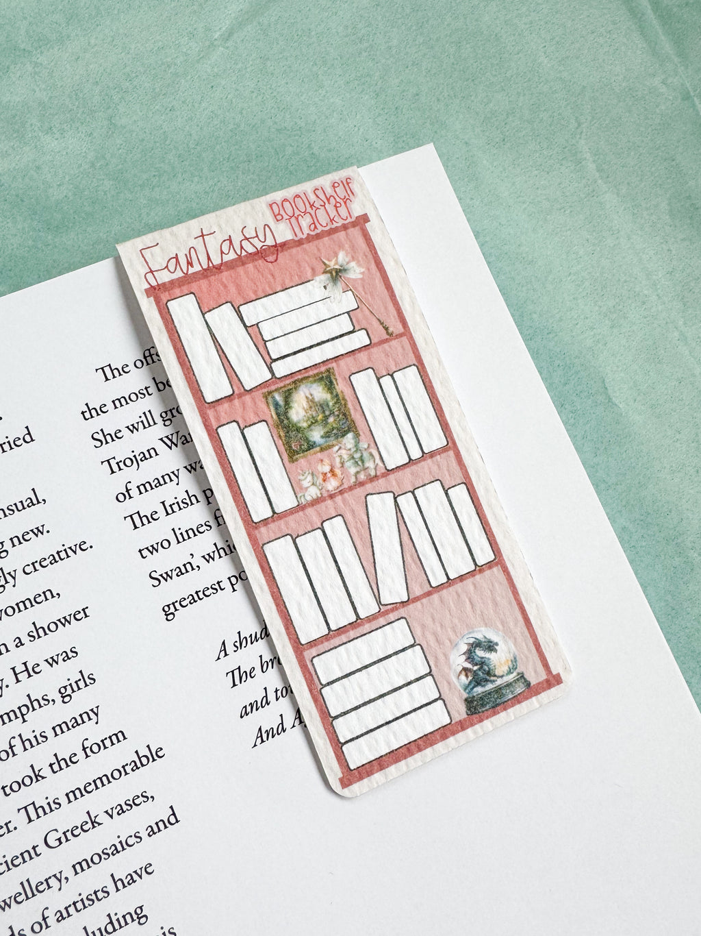 Magnetic Bookshelf Tracker Bookmark - Fantasy Genre