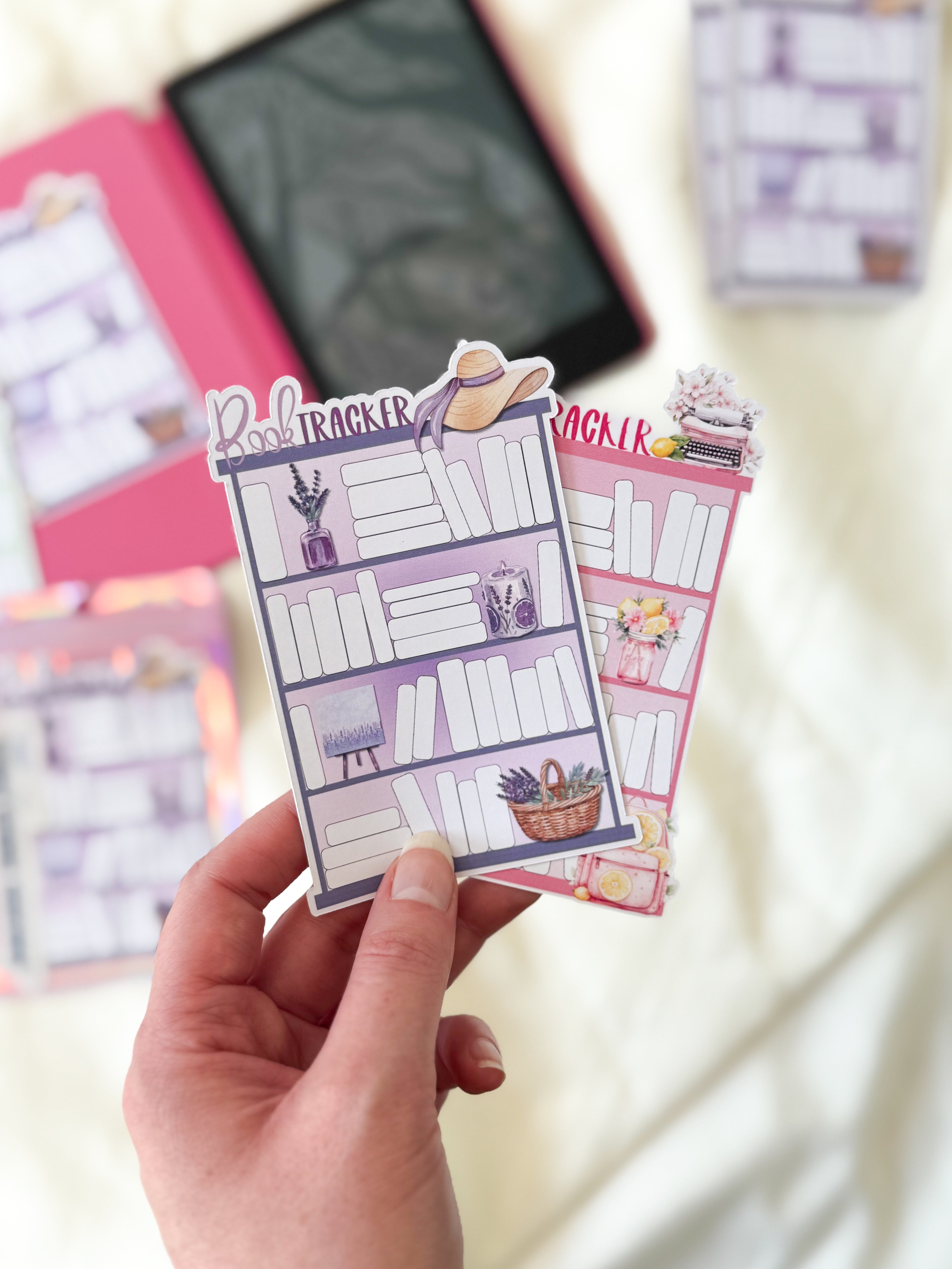 Book Tracker Sticker | Reading tracker for Kindles, planners and journals