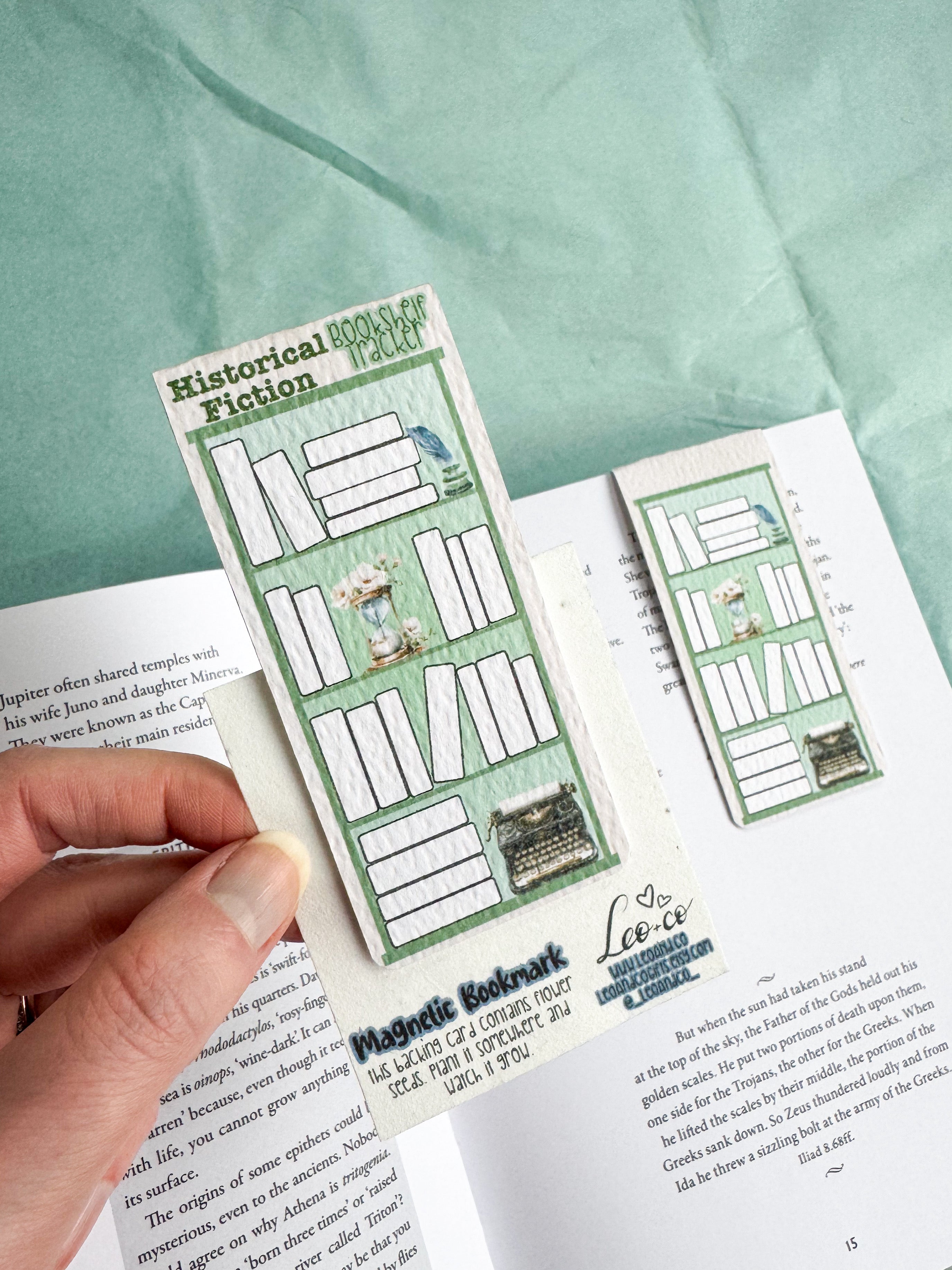 Magnetic Bookshelf Tracker Bookmark - Historical Fiction Genre