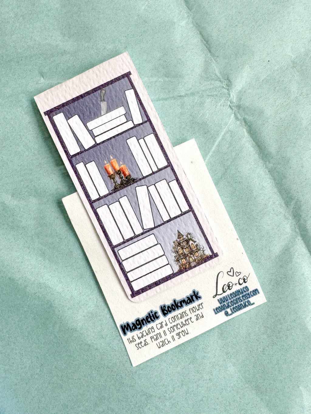 Magnetic Bookshelf Tracker Bookmark - Thriller Genre