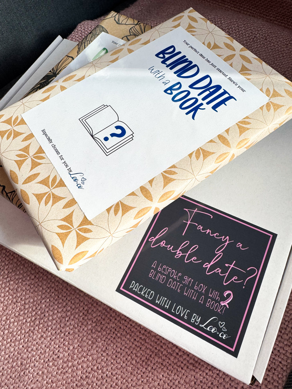 The Blind Date with TWO Books GIFT BOX (2 books + 4 mystery goodies)