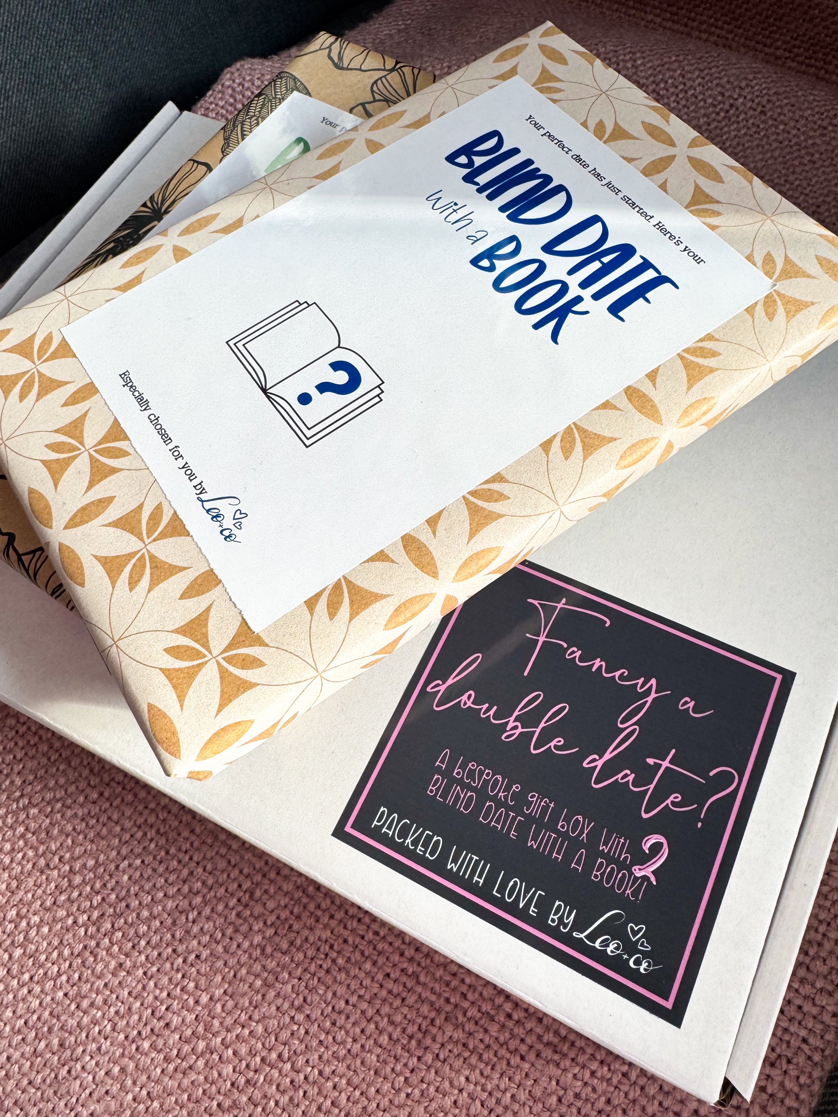 The Blind Date with TWO Books GIFT BOX (2 books + 4 mystery goodies)
