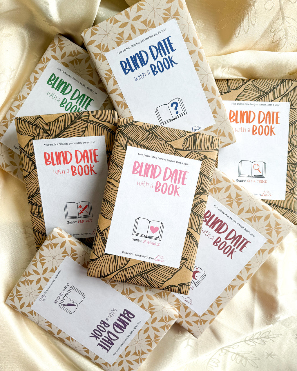 The Blind Date with TWO Books GIFT BOX (2 books + 4 mystery goodies)