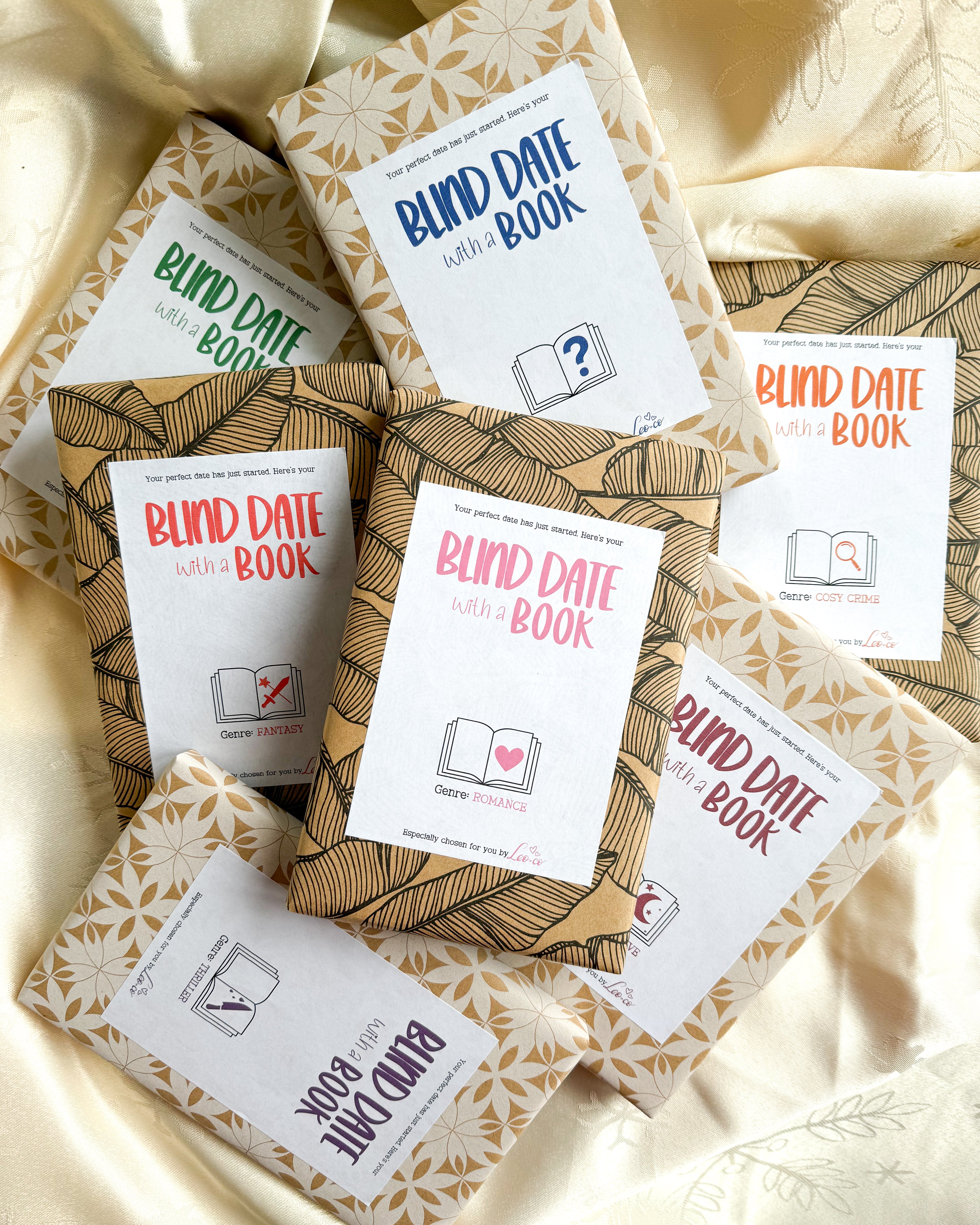 Blind Date with a Book GIFT BOX (a book + 4 mystery goodies)