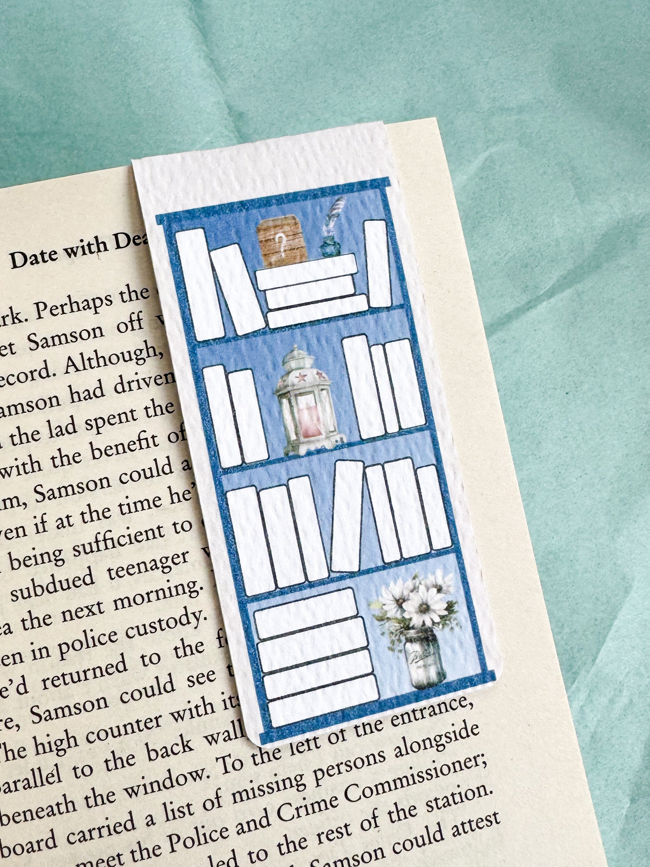 Magnetic Bookshelf Tracker Bookmark - Classic