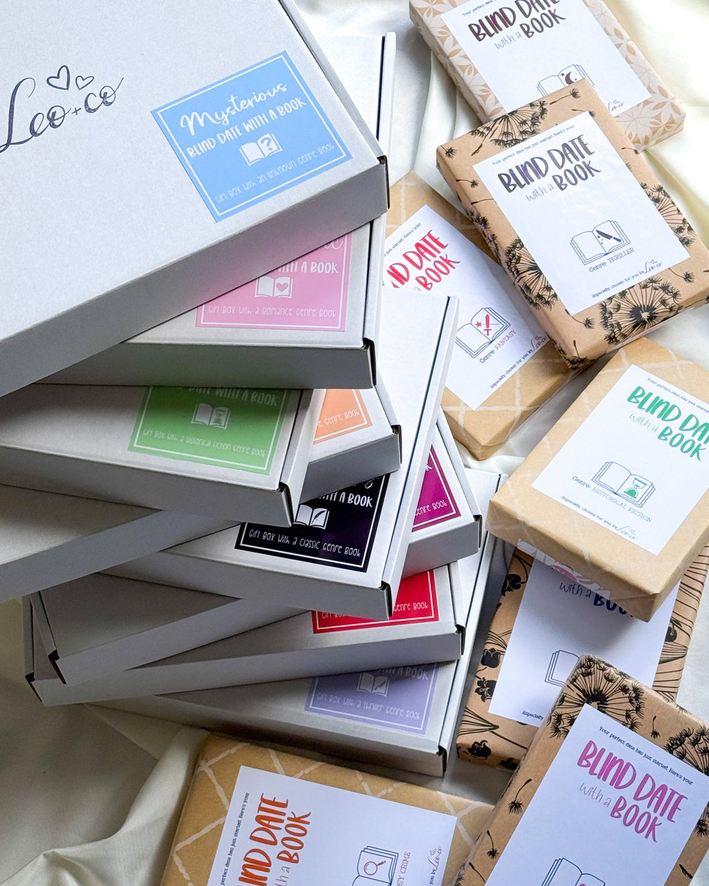 Blind Date with a Book GIFT BOX (a book + 4 mystery goodies)