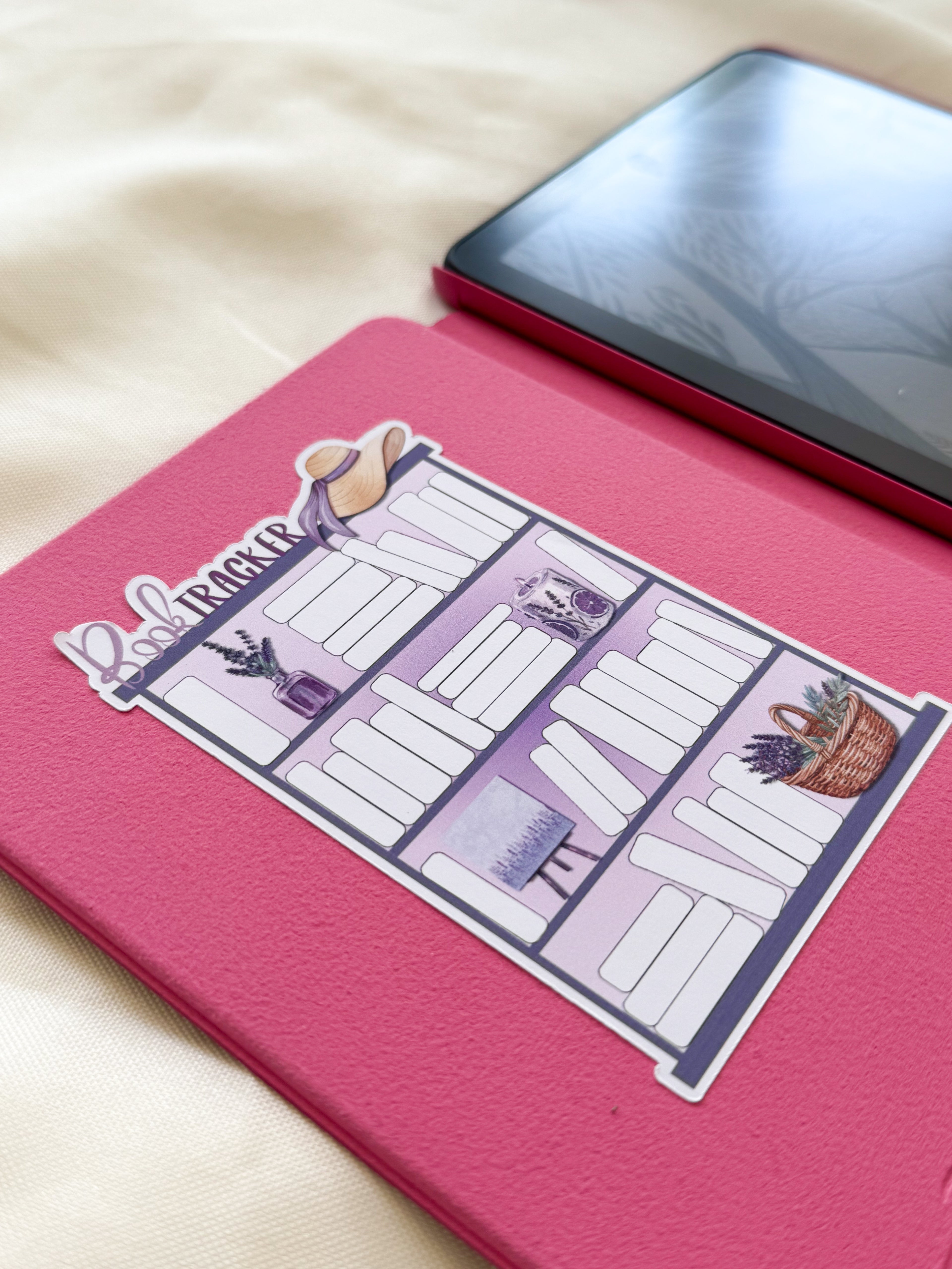 Book Tracker Sticker | Reading tracker for Kindles, planners and journals