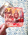 Books and Coffee Coaster