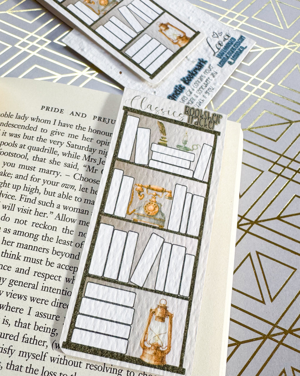 Magnetic Bookshelf Tracker Bookmark - Classics Genre