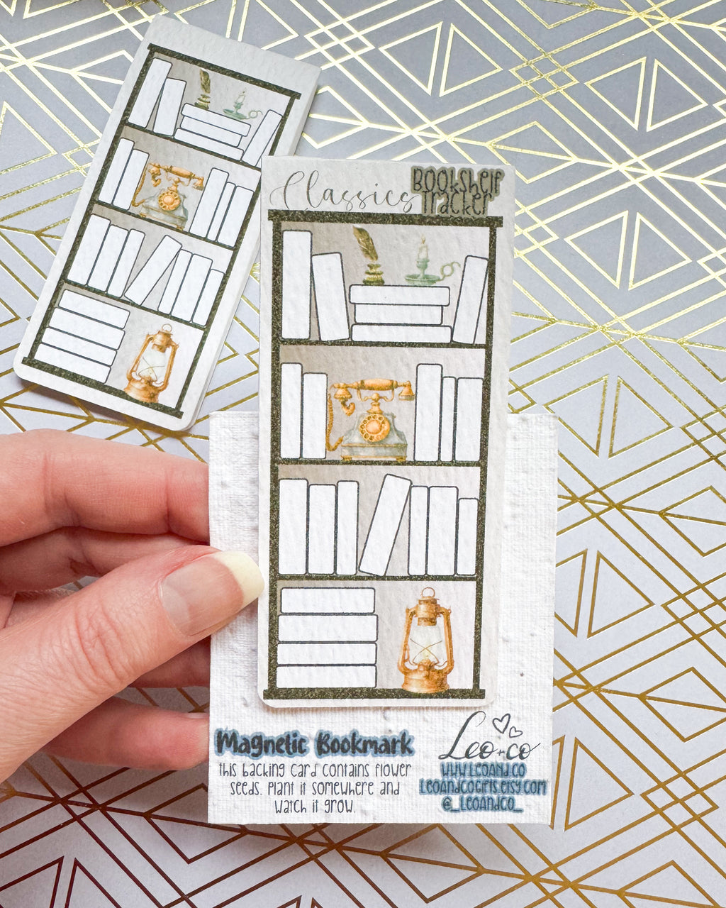 Magnetic Bookshelf Tracker Bookmark - Classics Genre