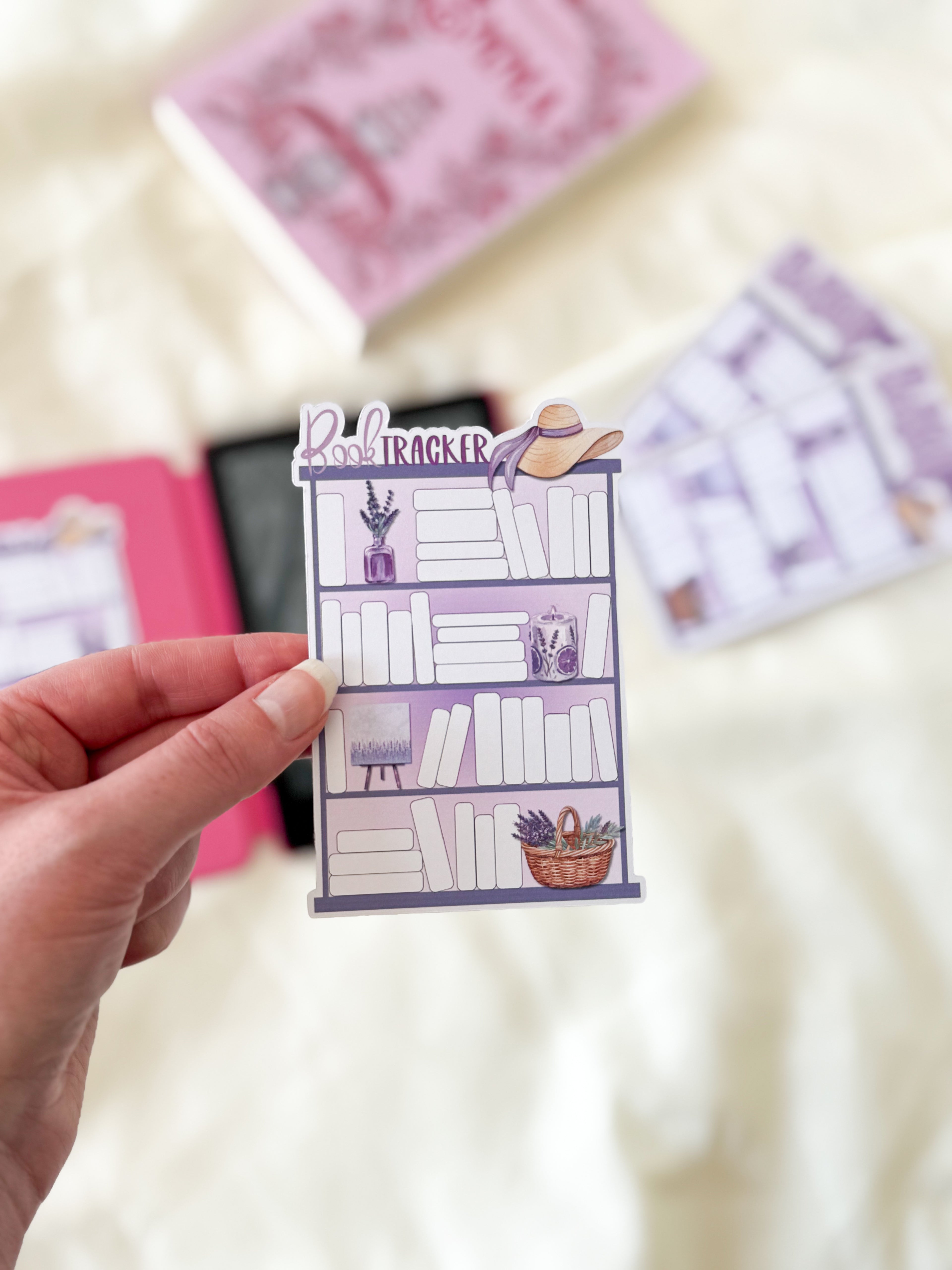 Book Tracker Sticker | Reading tracker for Kindles, planners and journals