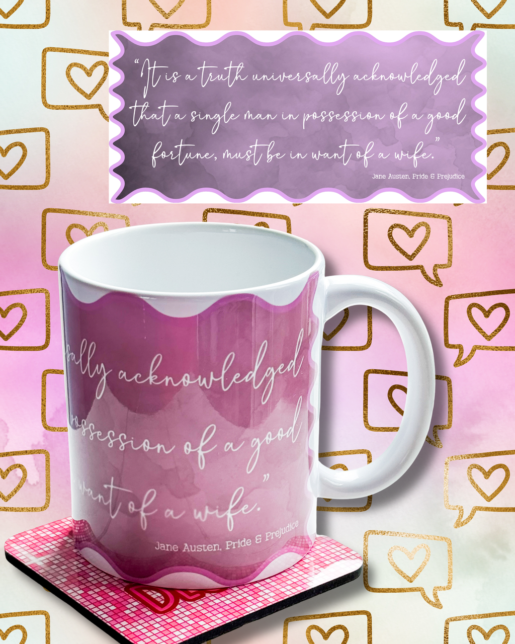 Mug: Jane Austen Quote Mug | Pride & Prejudice