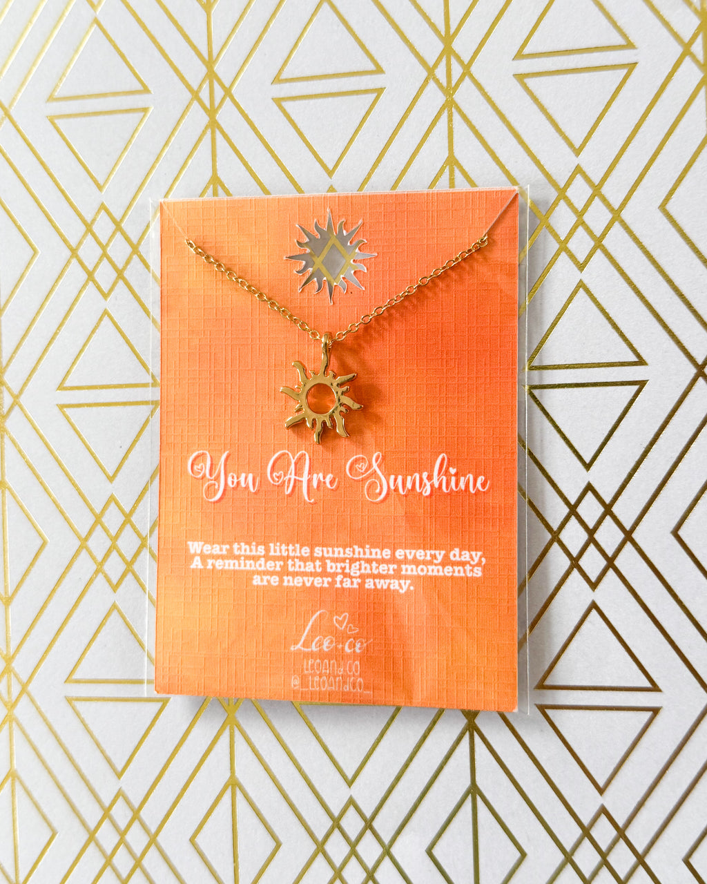 You Are Sunshine Necklace