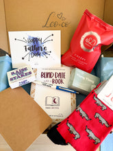 Load image into Gallery viewer, The Blind Date with a Book Gift Box FOR MEN (Pick your book genre, plus at least 4 mystery goodies)

