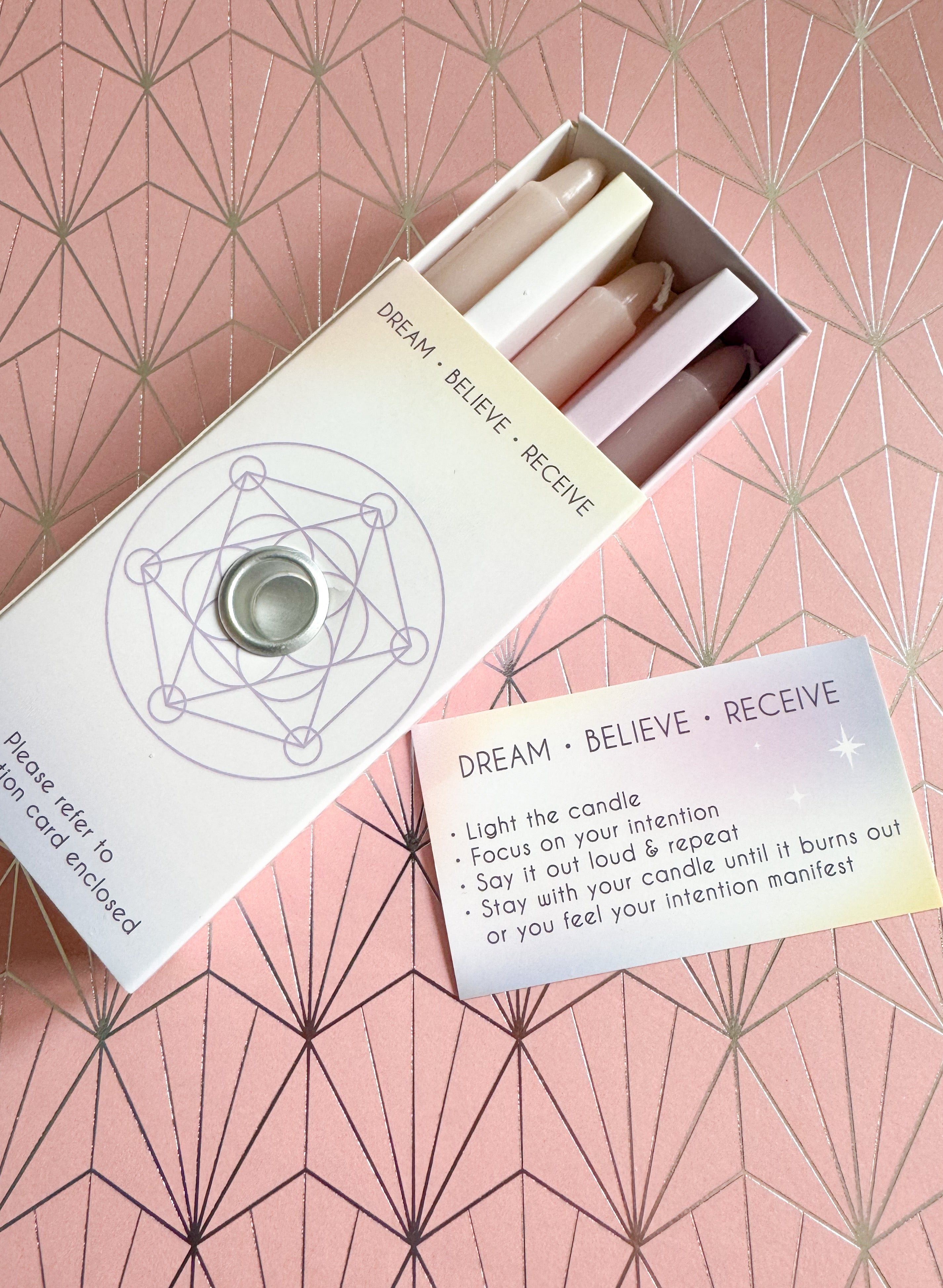 3 Manifestation Spell Candles in a Box