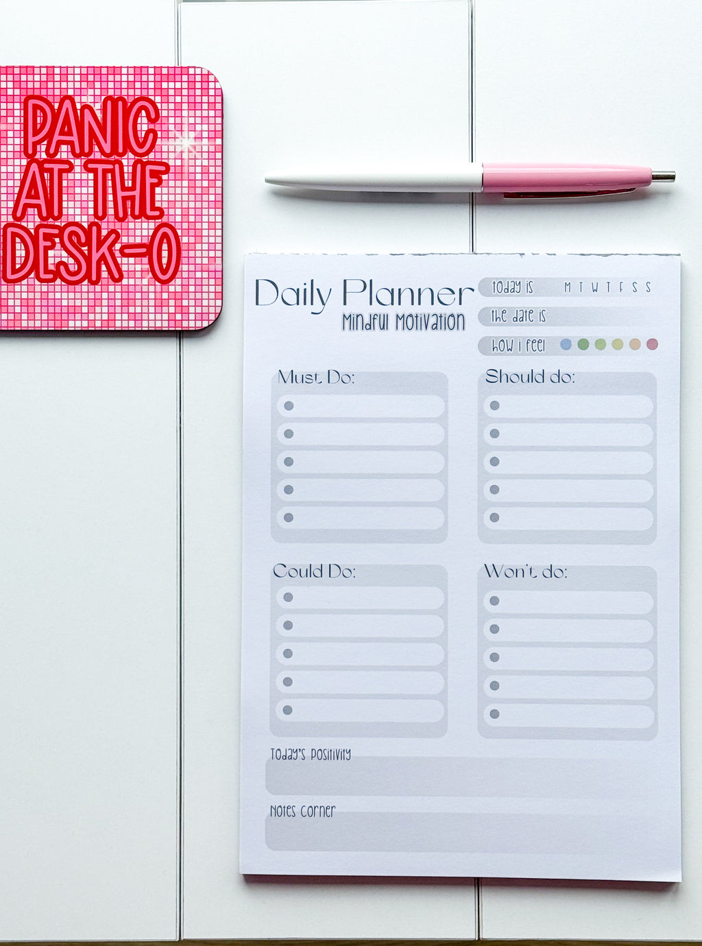 Mindful Motivation Daily Planner A5 Notepad