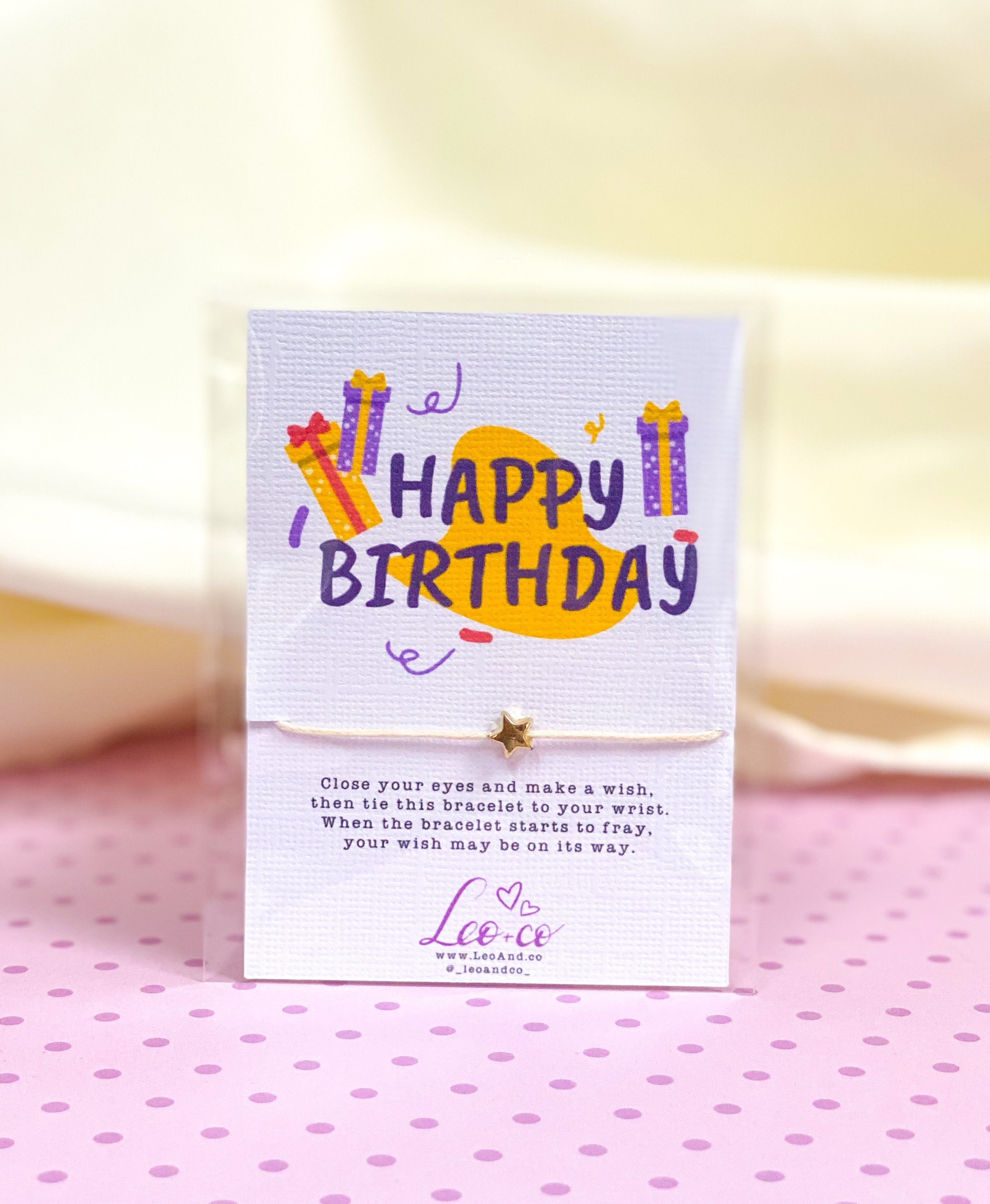 Happy Birthday Wish Bracelet