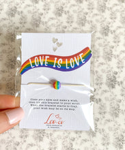 Load image into Gallery viewer, Love is Love Wish Bracelet
