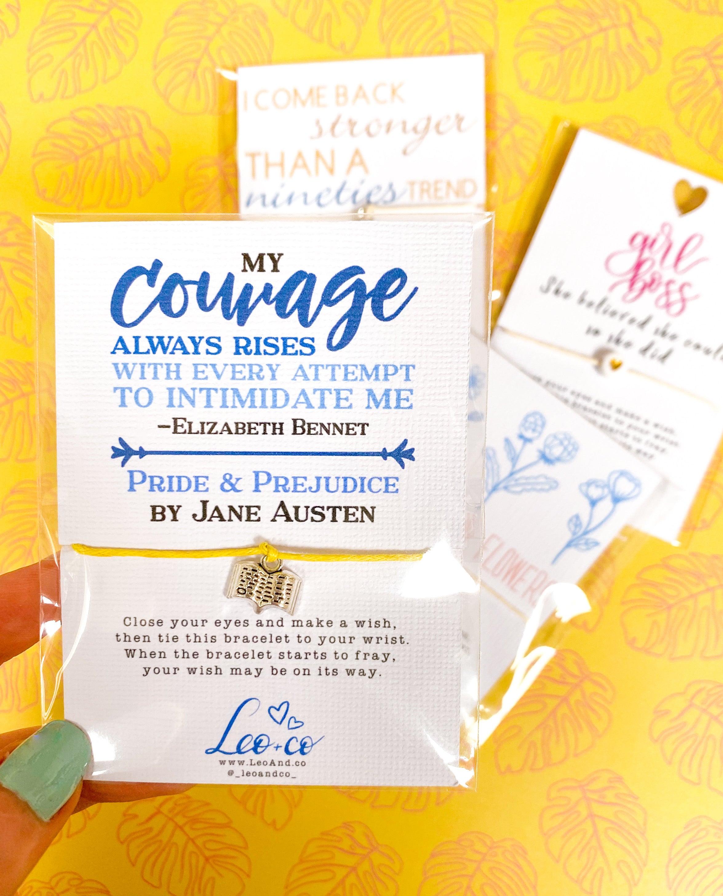Book Lover Wish Bracelet | Pride & Prejudice