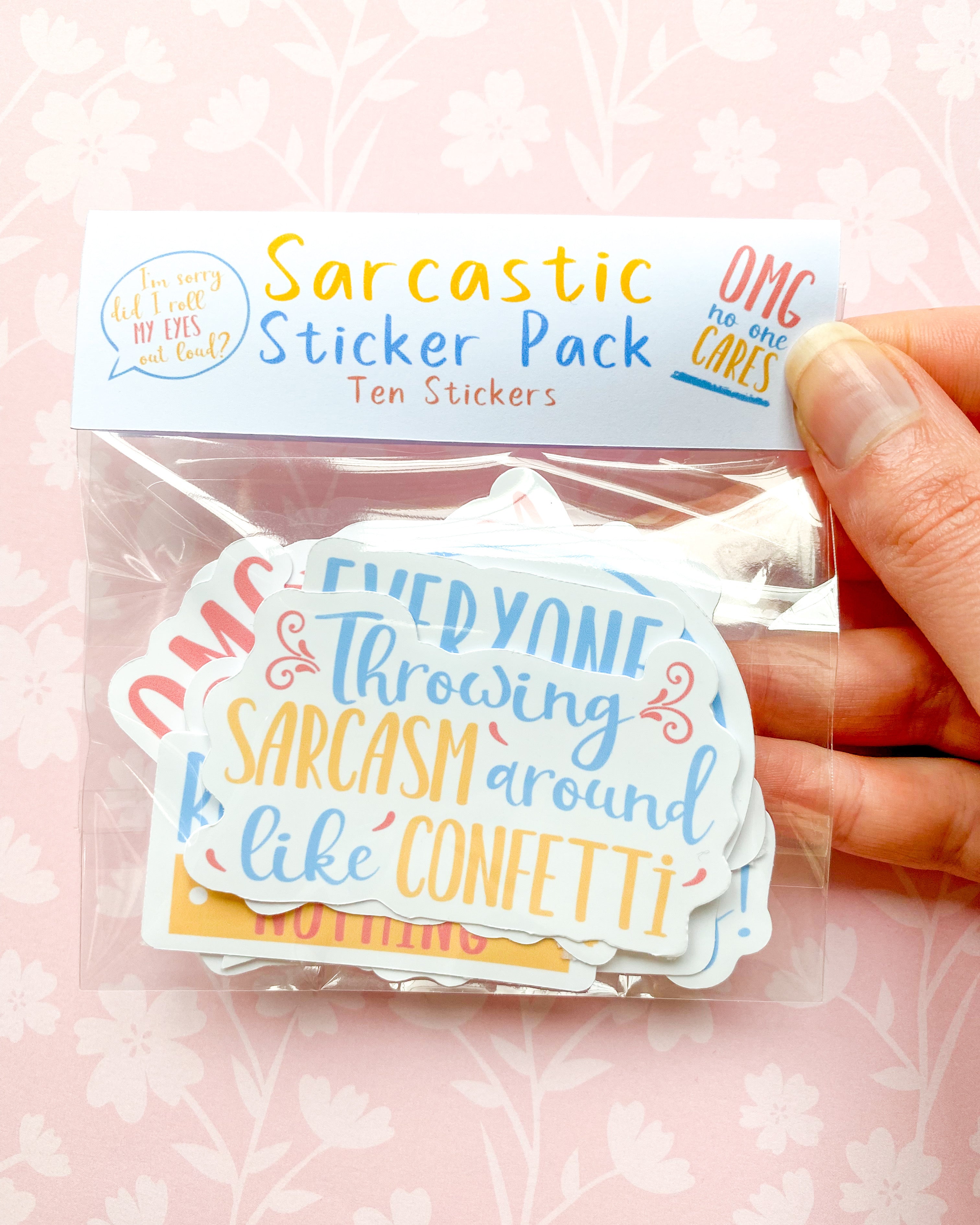 Sarcastic Sticker Pack Bundle - 10 Stickers
