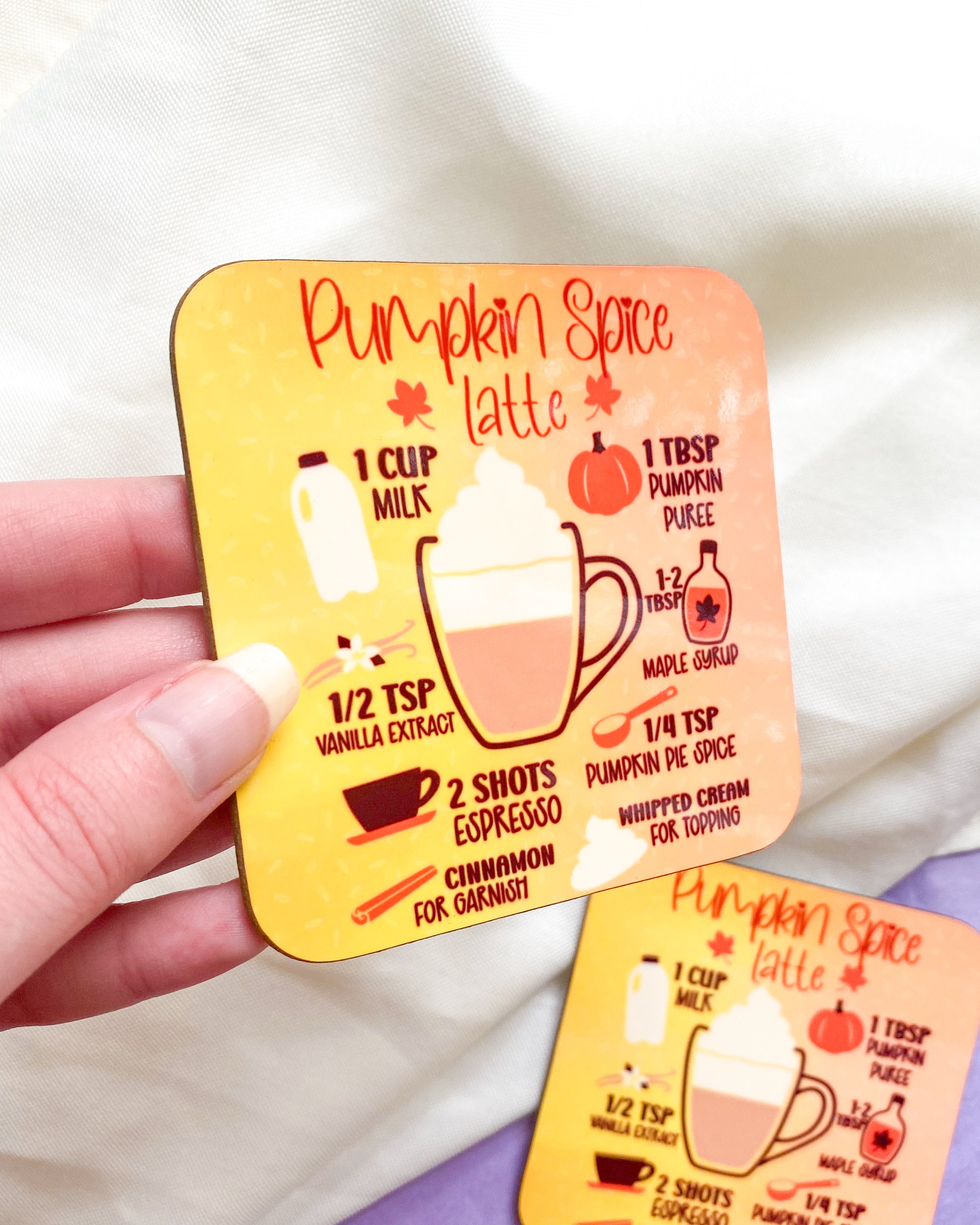 Pumpkin Spice Latte Coaster