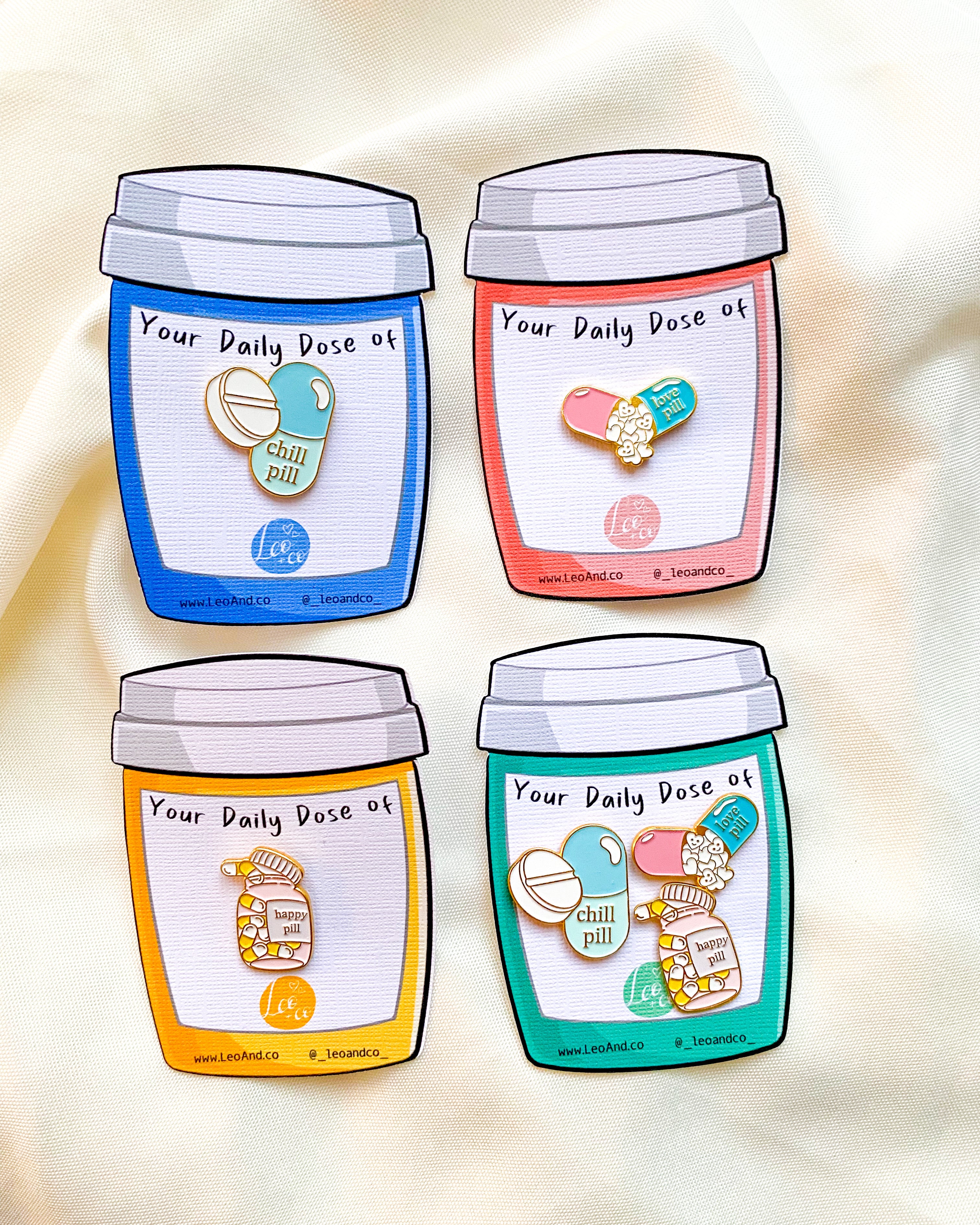 Love Pill Enamel Pin Badge