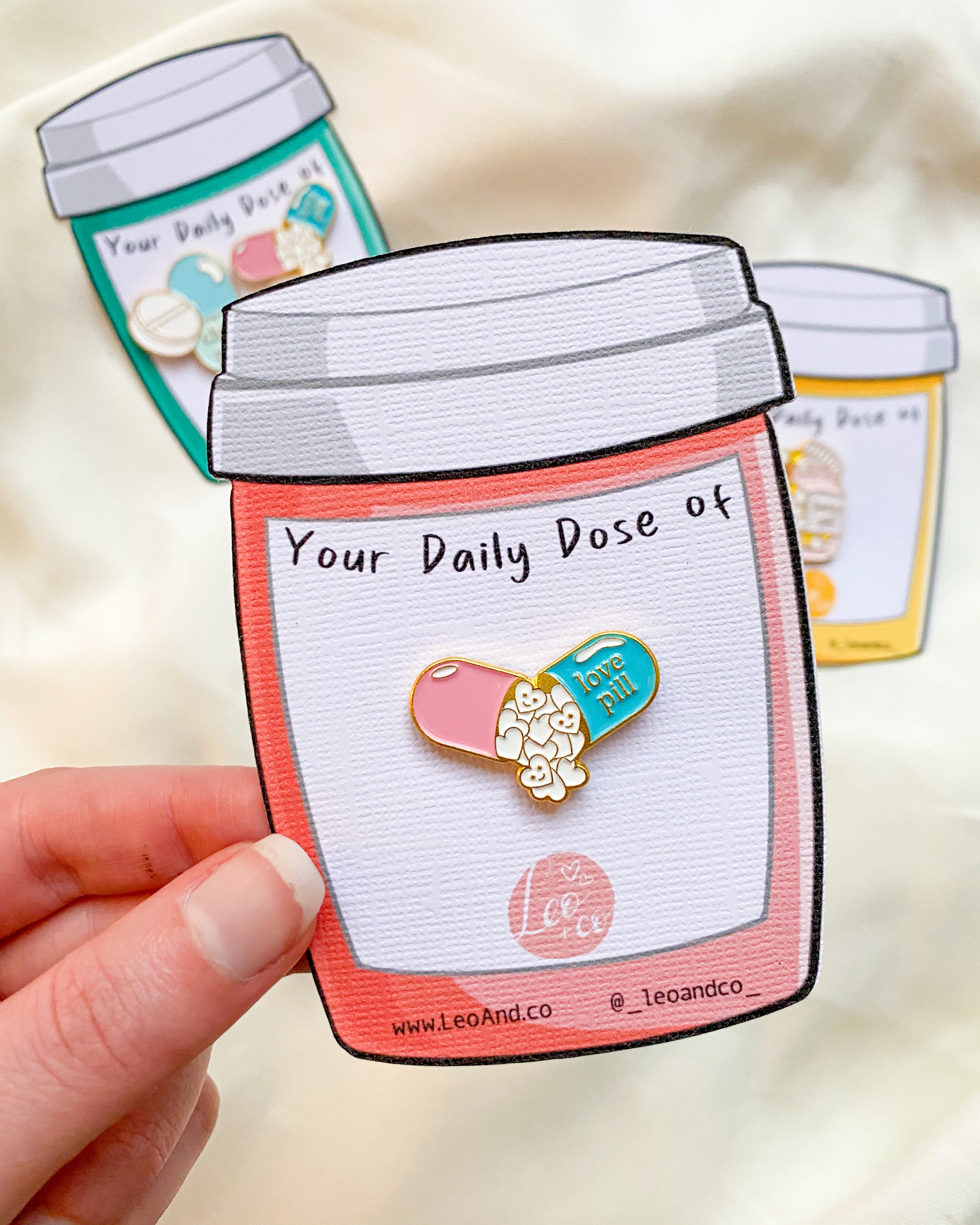 Love Pill Enamel Pin Badge