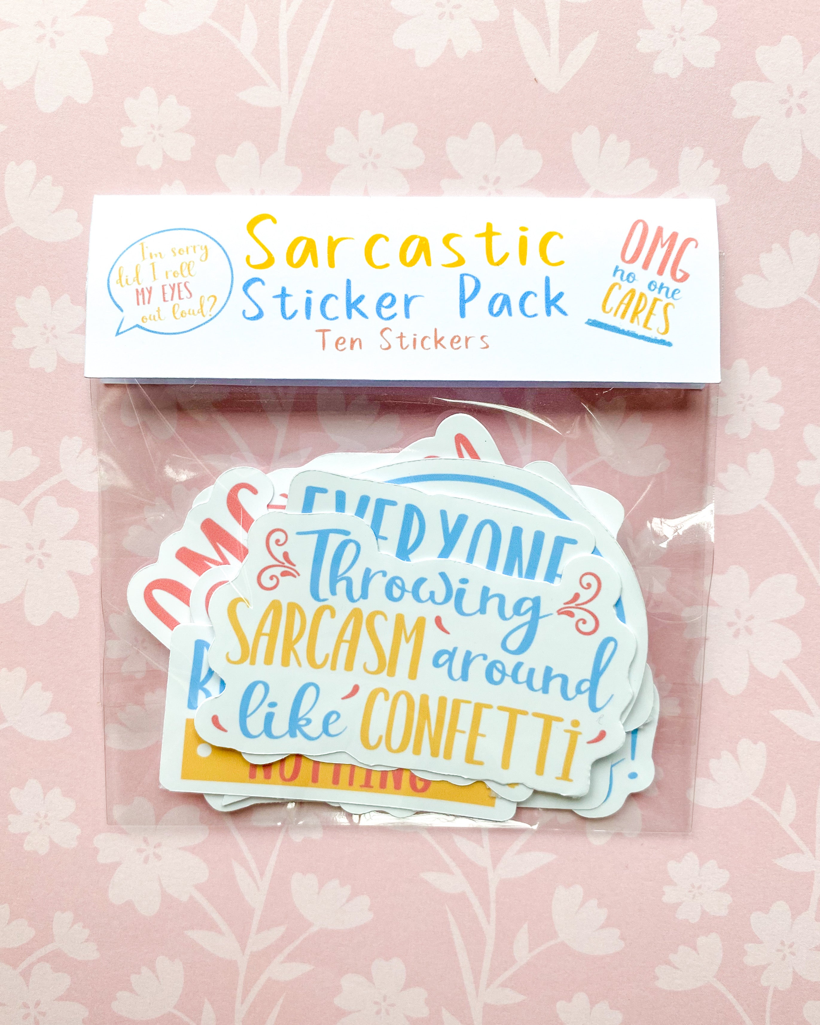 Sarcastic Sticker Pack Bundle - 10 Stickers