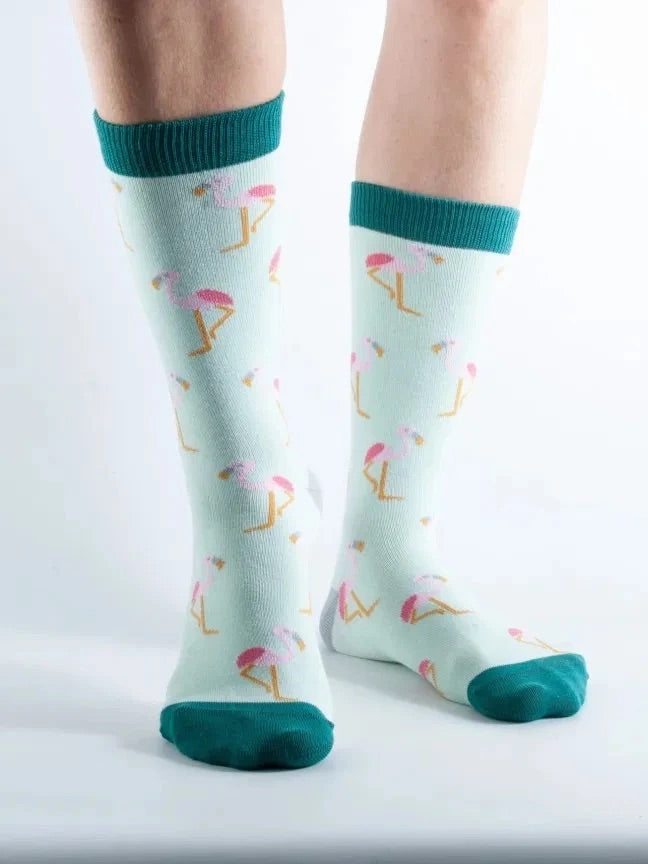 Green Flamingo Women’s Socks