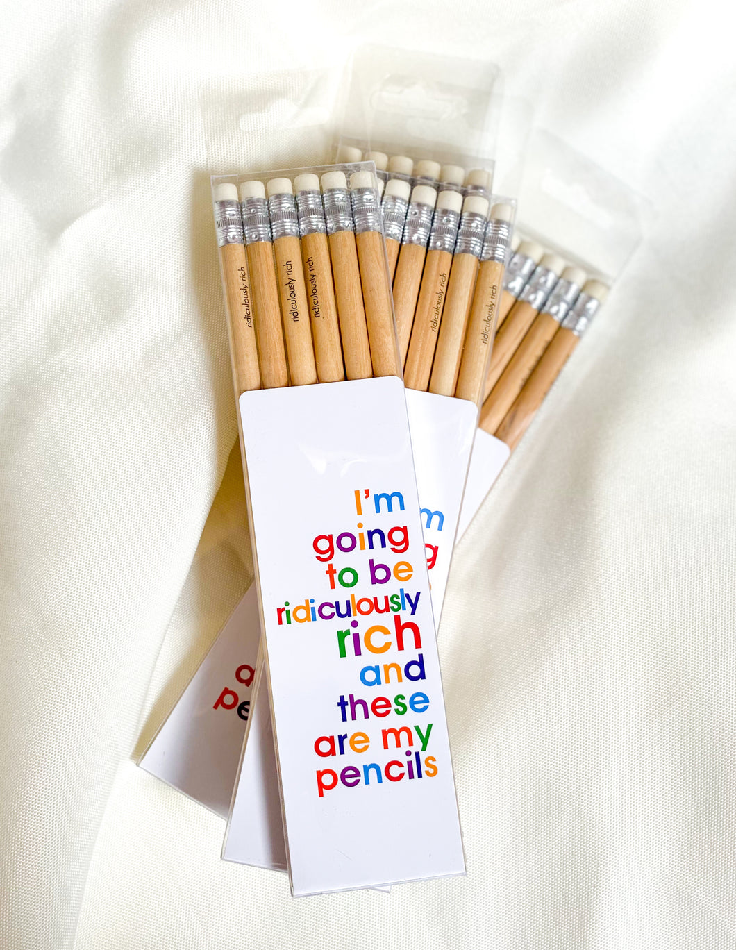 I'm going to be Ridiculously Rich Pencil Set (Pack of 6)