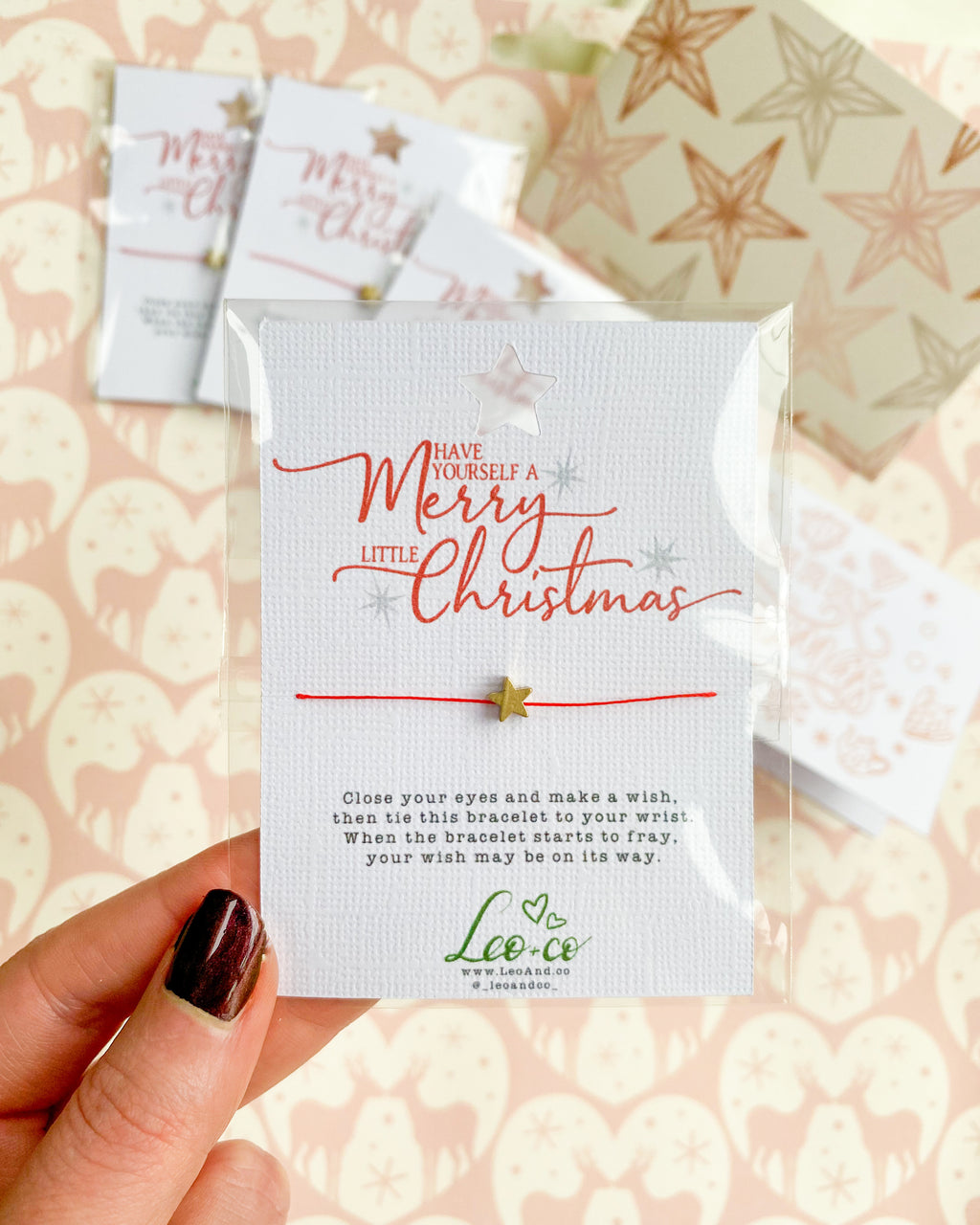 Happy Christmas Wish Bracelet