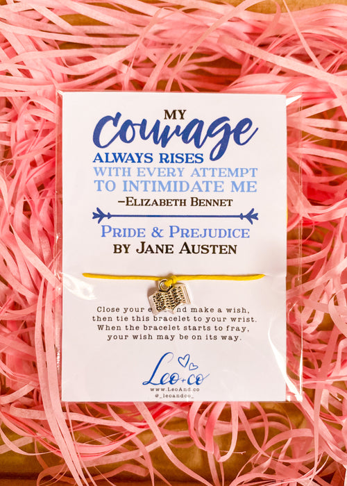 Book Lover Wish Bracelet | Pride & Prejudice