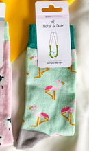Load image into Gallery viewer, Green Flamingo Women’s Socks
